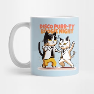 cat disco party Mug